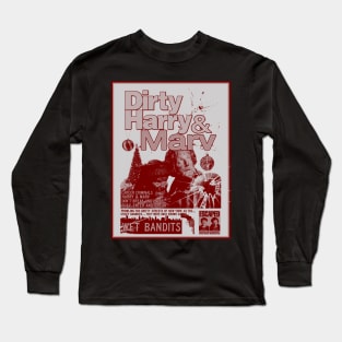 Dirty Harry And Marv Action Movie Poster (Home Alone/Dirty Harry Parody) Long Sleeve T-Shirt